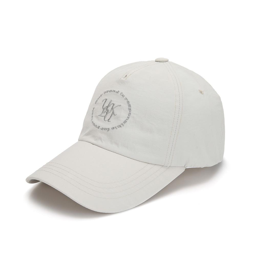 ULUK Lucida C Embroidered Nylon Ball Cap Warm Gray