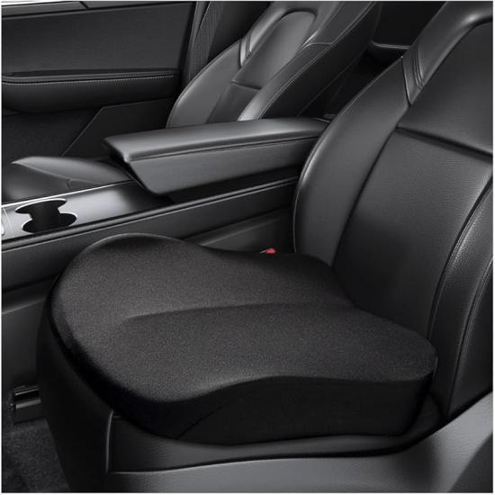 Car Seat Cushion, Comfort Memory Foam Car Cushion, Non-Slip Auto Booster Seat Cushion For Improve Driving Vision, Suitable For Vehicles Trucks SUVs