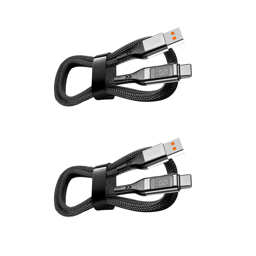 120W USB Type C Data Cord Ultra Fast Charging Cable  Digital Display Cable For Macbook Pro Xiaomi 14 Oneplus Samsung