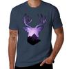 Silhouette of the Night Sky TShirt Daily Work Short Sleeve Top