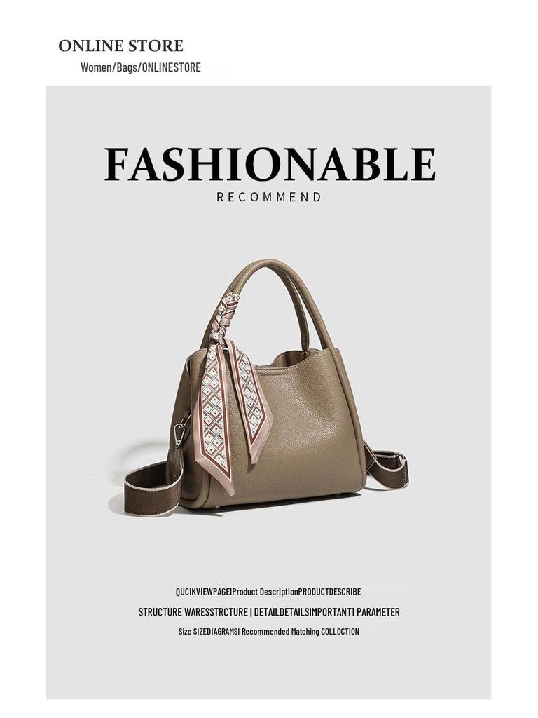 2025 Versatile Women's Fashion Bucket Bag - High-End Crossbody & Shoulder Style