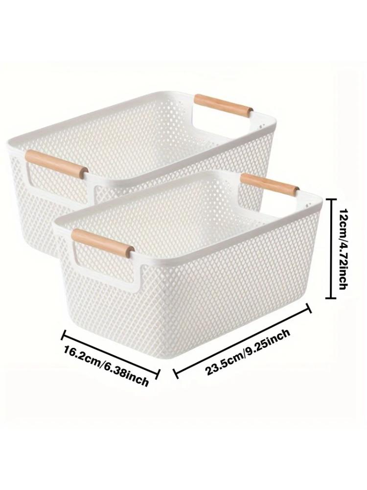 Multi Functional Hollow Storage Basket, Bathroom Bedside Table, Kitchen, Fruit and Vegetable Storage Basket