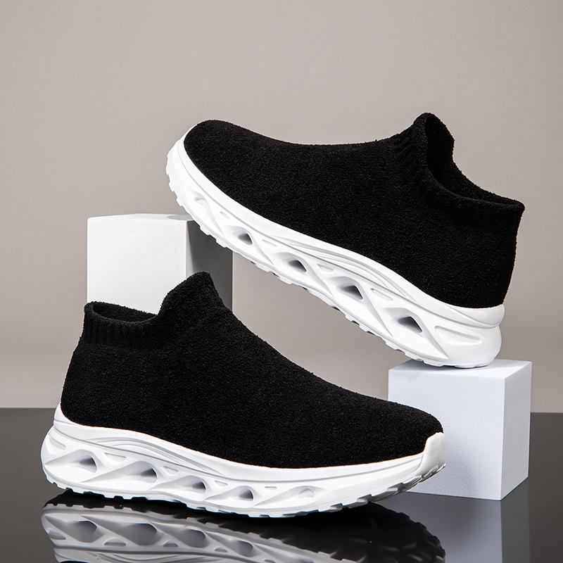 Men's Trendy High-Top Basketball Shoes with Stylish Graphics and Ankle Support