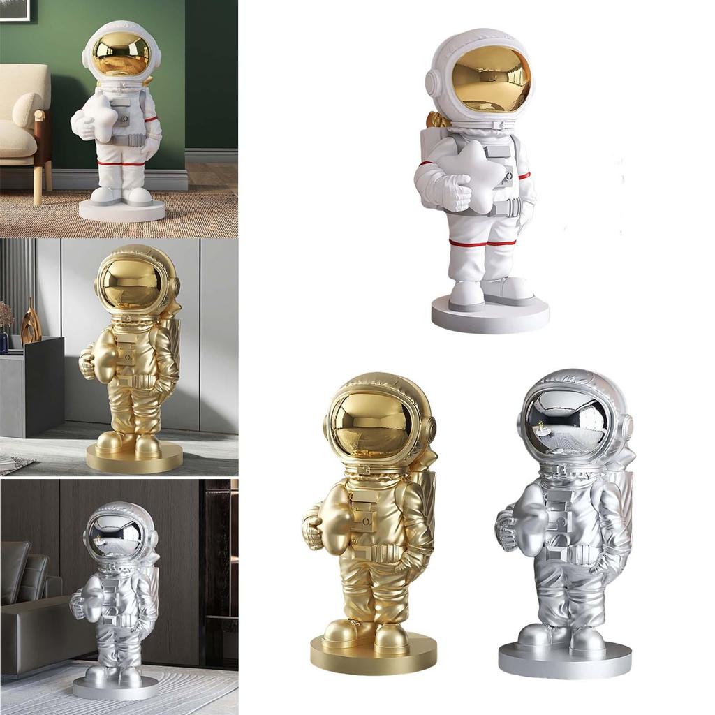 Astronaut Statue Outer Space Art Creative Collectible Crafts Gifts Spaceman