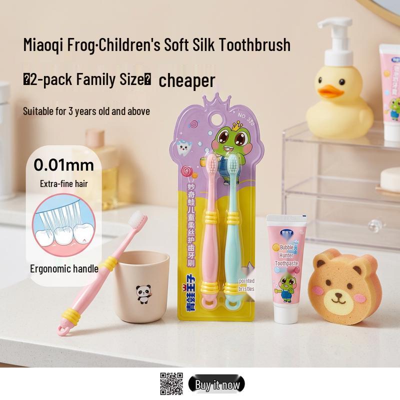 FROGPRINCE Miaojiwa Children's Gentle Soft Toothbrush