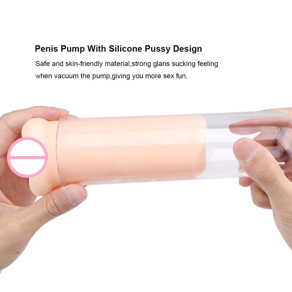 Powerful Vacuum Penis Pump Penis Enlargement Extender Male Masturbator for Adult Sex Products Sex Toys For Men Realistic Vagina Delayed Ejaculation