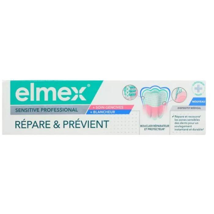 Elmex Dentifrice Sensitive Professional Soin des Gencives & Blanchiment 75 ml