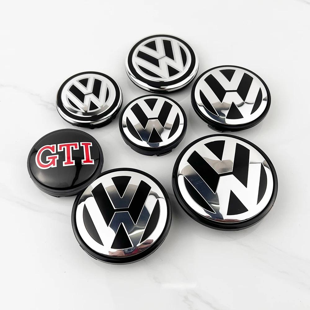 Für Volkswagen 4 Stück 56/65/70/76mm Auto Radnabenkappe Nabenkappe VW Polo Golf Käfer Touran Caddy Tiguan Bora GTI R Passat