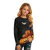 Kids Long Sleeve T-Shirt with Halloween Print, Round Neck, for Boys and Girls