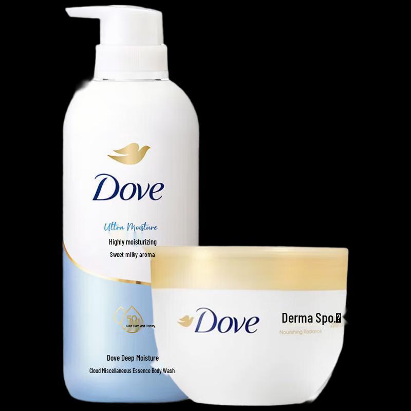 Dove Sweet Milk Moisturizing Shower Milk & Body Lotion Set