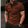 Stylish Men's Short Sleeve Polo Shirt Casual Polyester Summer Dress Vibrant