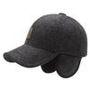 Croogo Pilot Cap with Earflaps and Fleece Winter Pilot Work Winter Hat Men's Lining, Cap, Cap, (G-GSDT1-Gray)