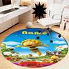 Custom Name Maya the Bee Printed Round Rug Carpet Chair Rug Area Rug Entryway Doormats,for Office Chair Living Room Bedroom Kitchen Room.