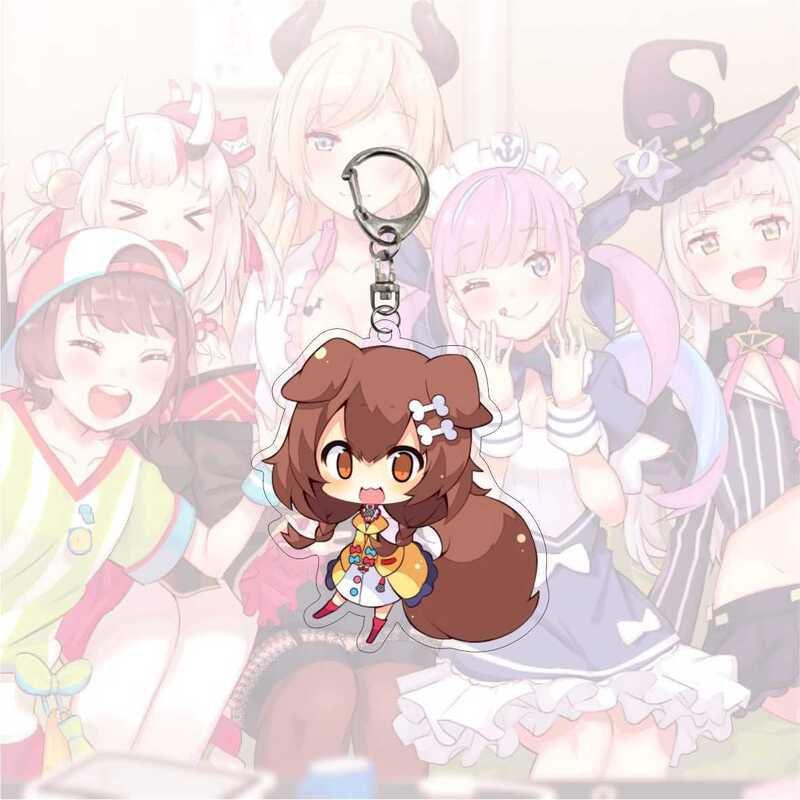 

Втубер Хололайв Брелок Аниме Фигурка Подвеска Гавр Гура Мори Усада Суисей Фубуки 9