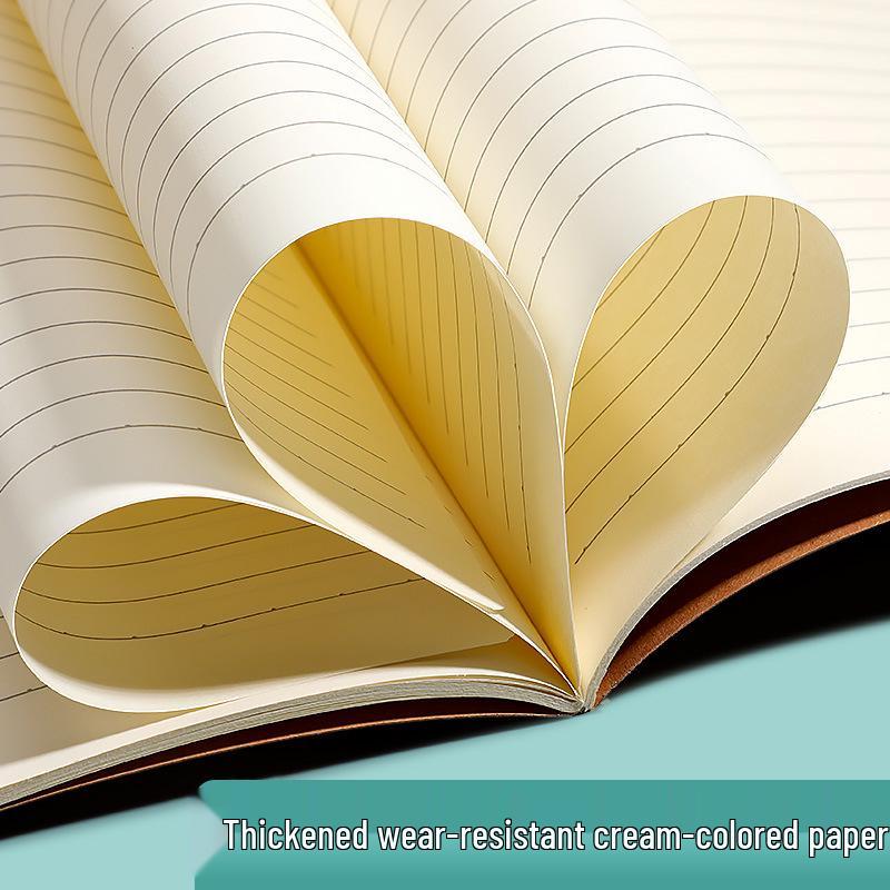 A5 Kraft Paper Stitched Notebook for Chinese, Math, and English Practice