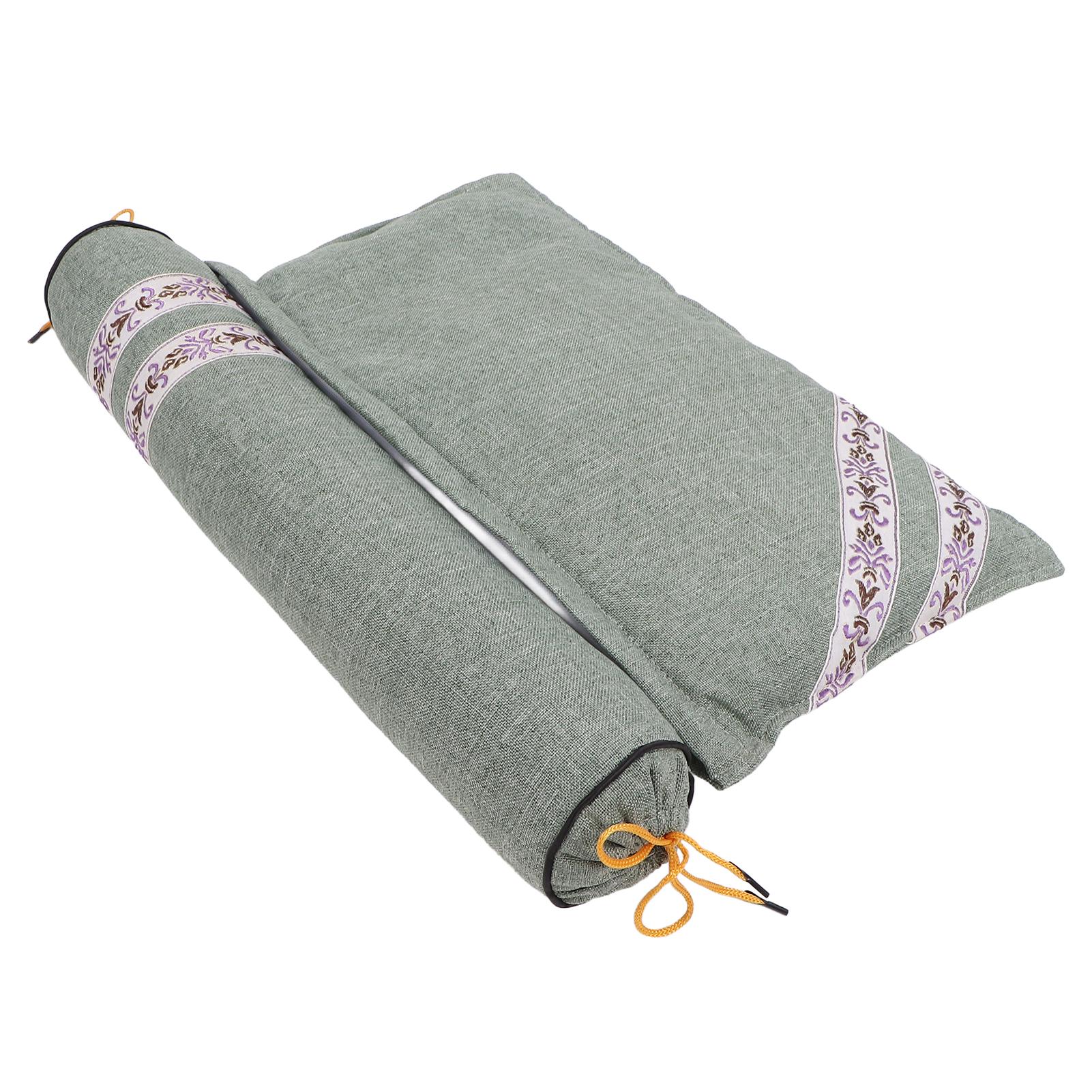 

Detachable Wormwood Cervical Vertebra Pillow Pain Relief Neck Roll Sleeping Pillow Light Green