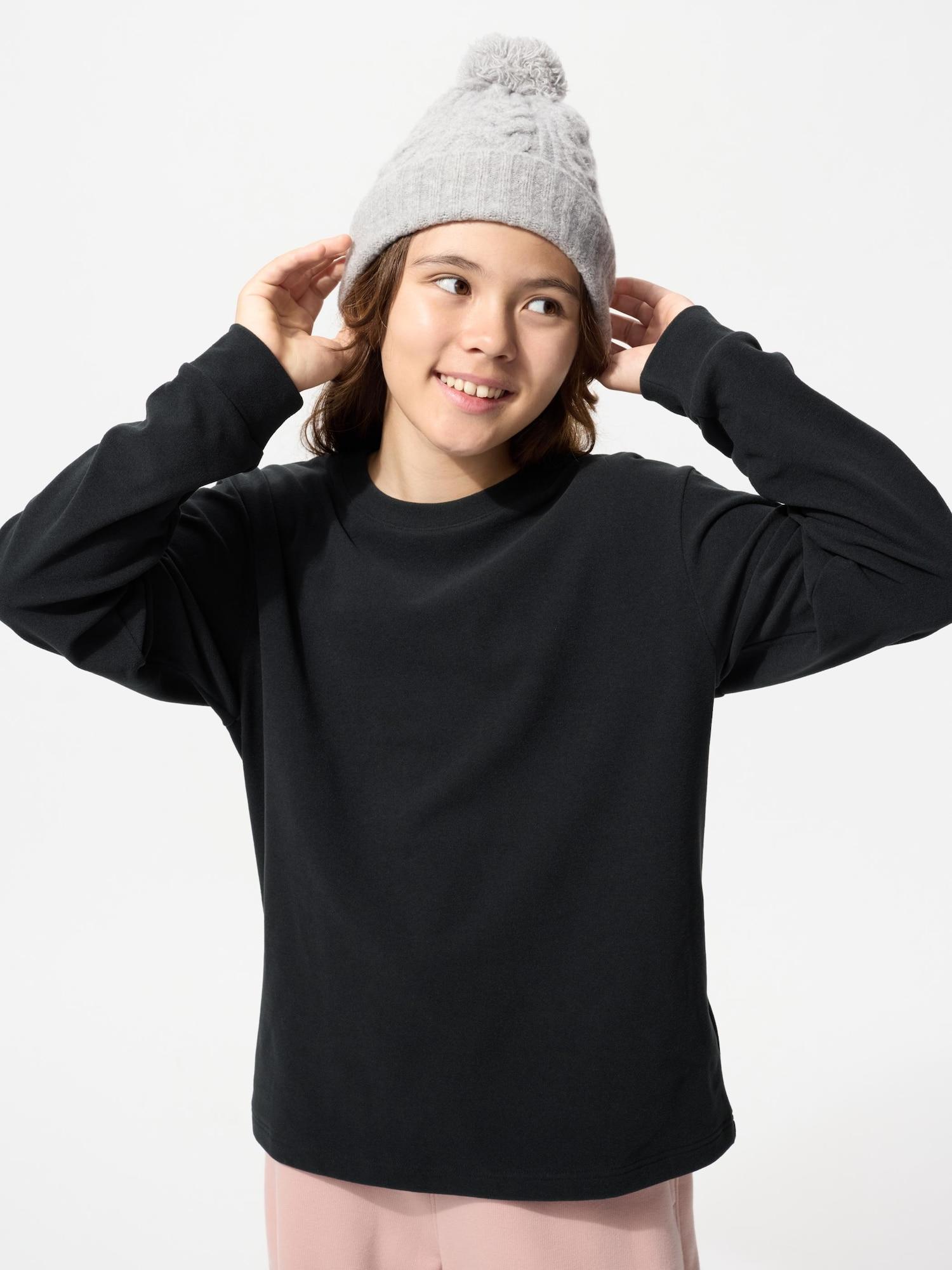 

Uniqlo Kids Fleece Crew Neck T Long Sleeve 09 BLACK/KIDS 160