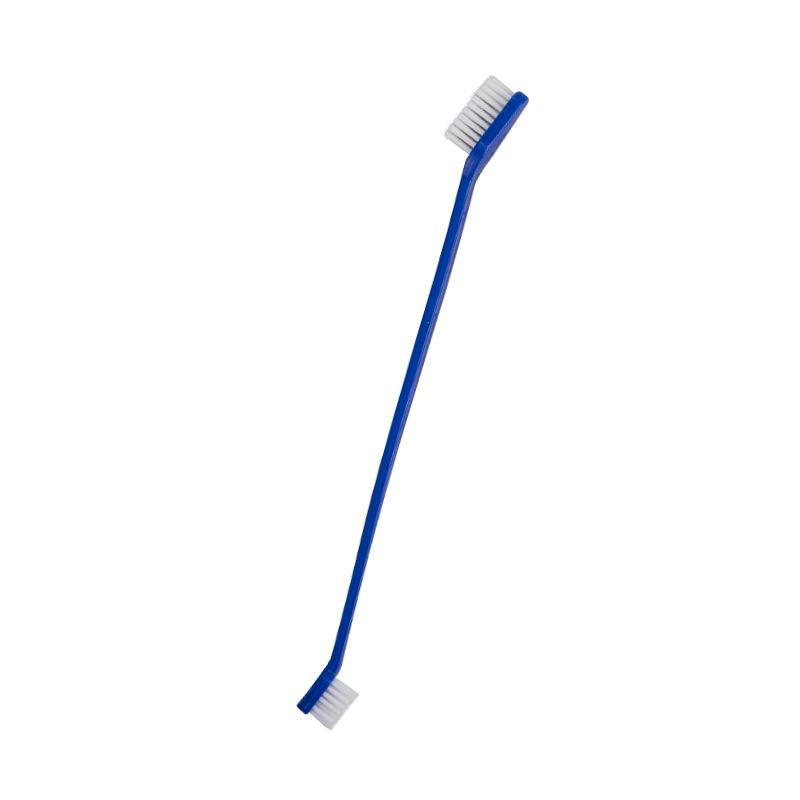 Pet Double Head Toothbrush for Dogs and Cats - Long Handle Oral Care Tool