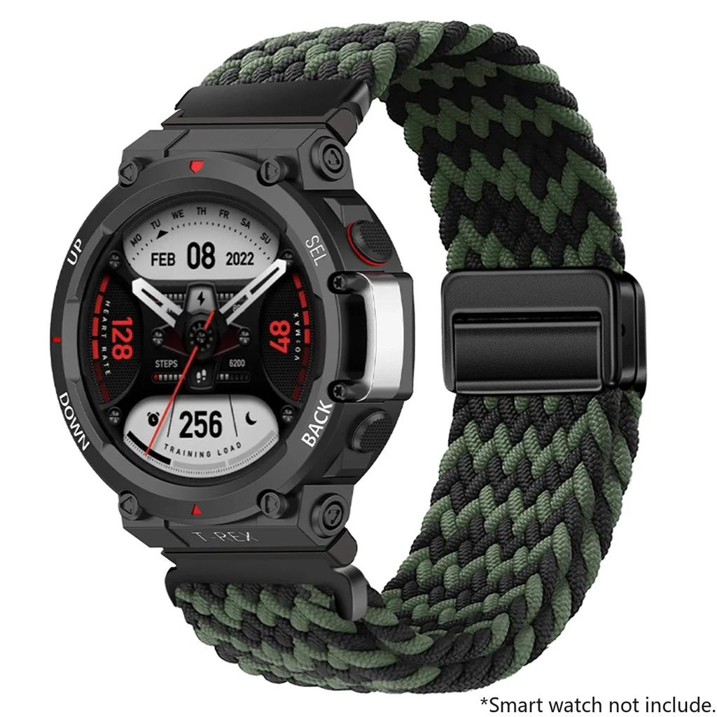 New Braided Loop Strap For Huami Amazfit T-Rex 2 3 Band Smart Watch Nylon Elastic Belts For Huami Amazfit T-Rex T RexPro Correa