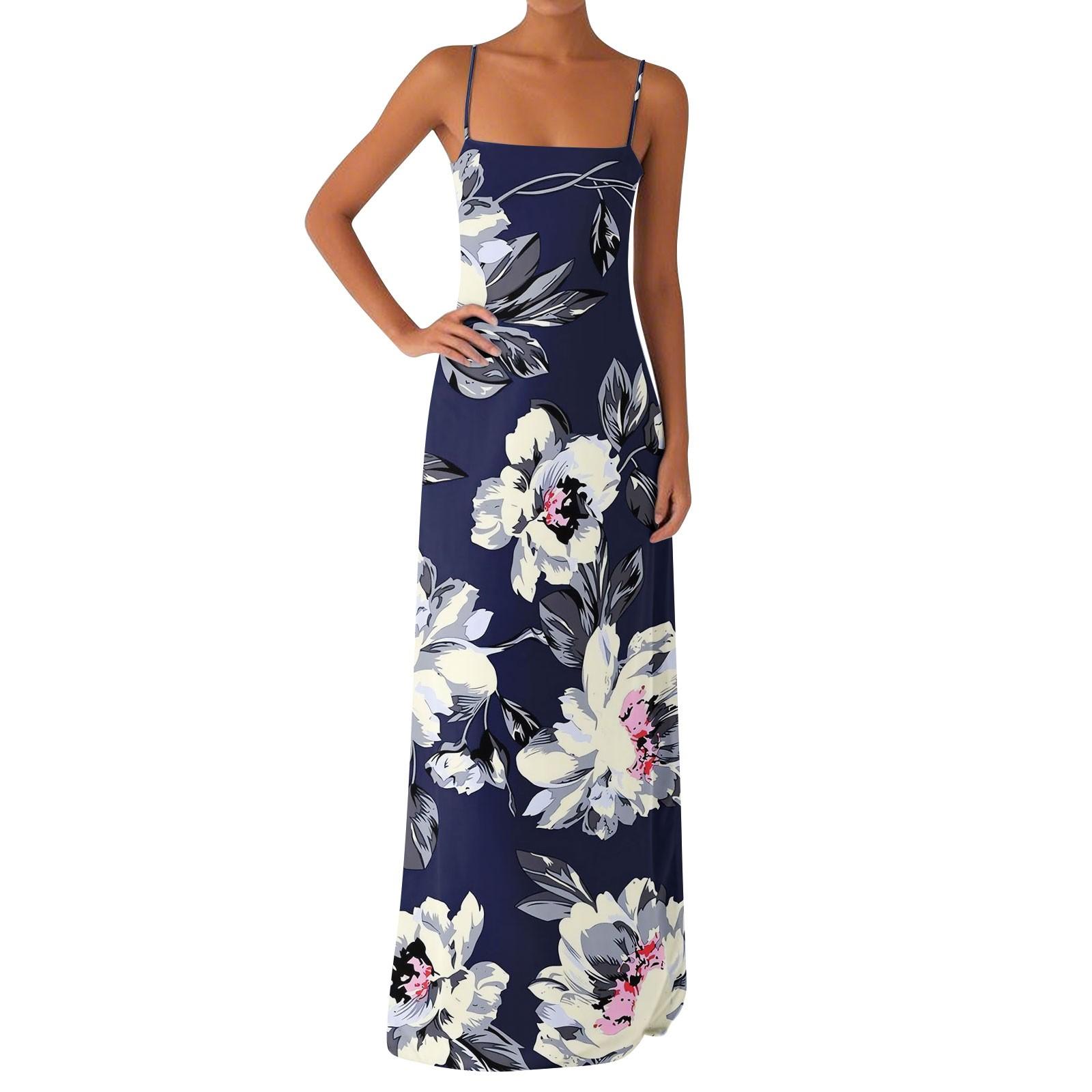 Женское сексуальное шелковистое платье с открытыми плечами и цветочным принтом, длинное платье XXL