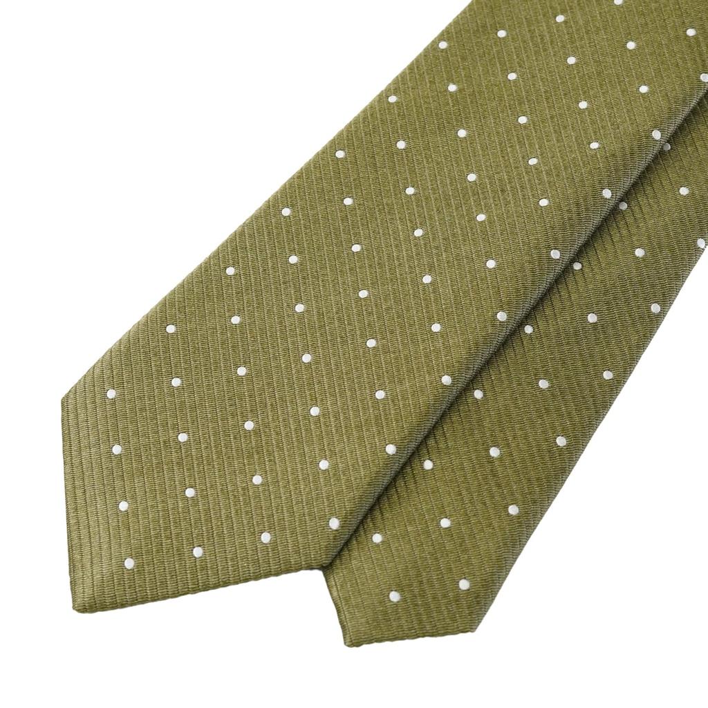 [WIC DESIGN  TUSSAH SILK (Tussah Silk) Polka Dot Tie]