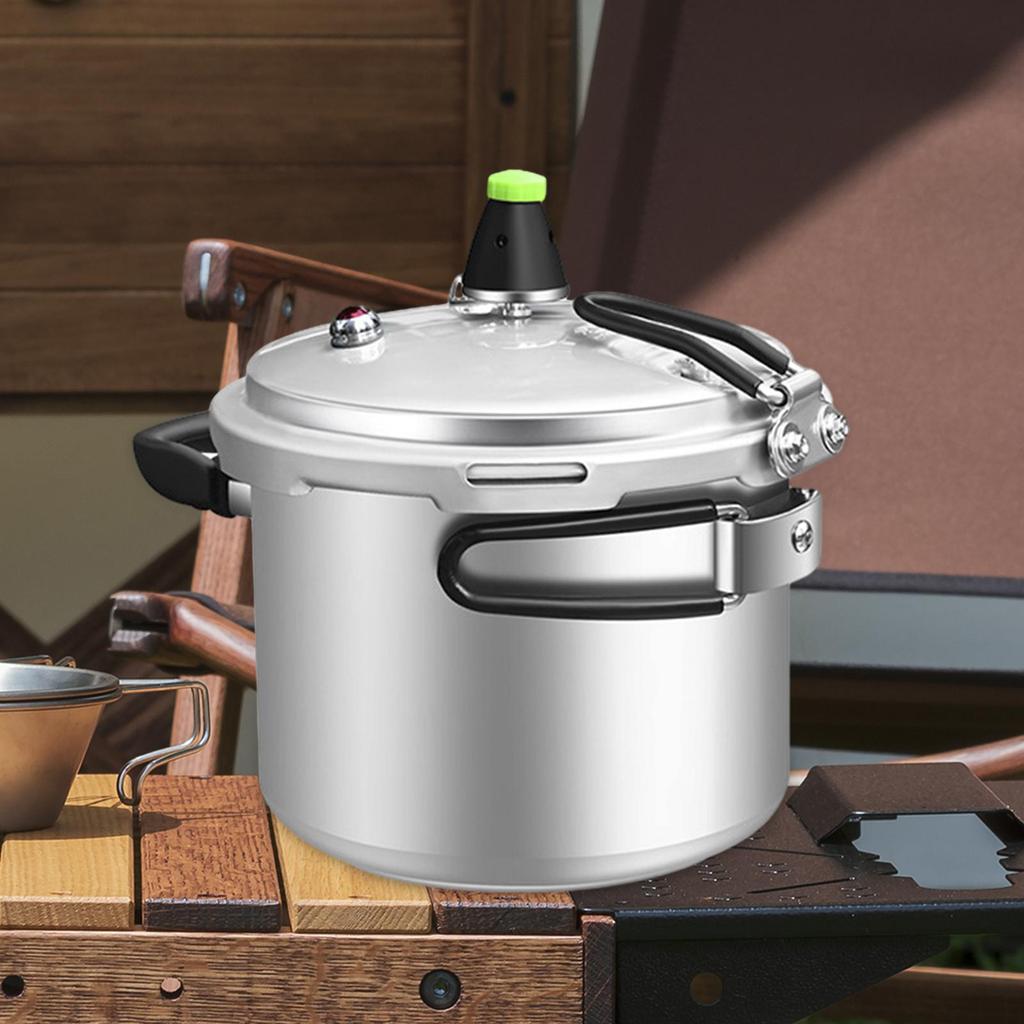 Mini Pressure Cooker Camping Pan Aluminum Alloy Cookware Rice Cooking Pot for Self Driving Tour