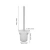 Toilet Cleaning Brush Holder Set Lightweight Convenient Household Cleaning Goods Bathroom Utensils Storage Space Aluminum Ceramic Construction Safe