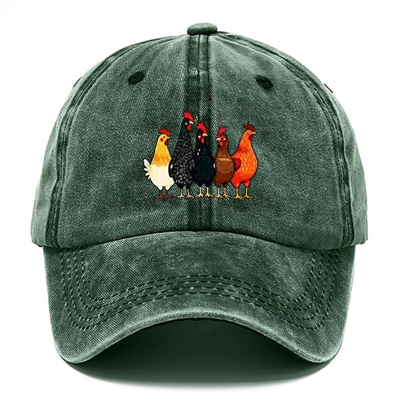 Pc Five Little Chicks Printed Hat Hat for Women Baseball Hat for Men Casual Trucker Hat Baseball Caps Breathable Caps Adj