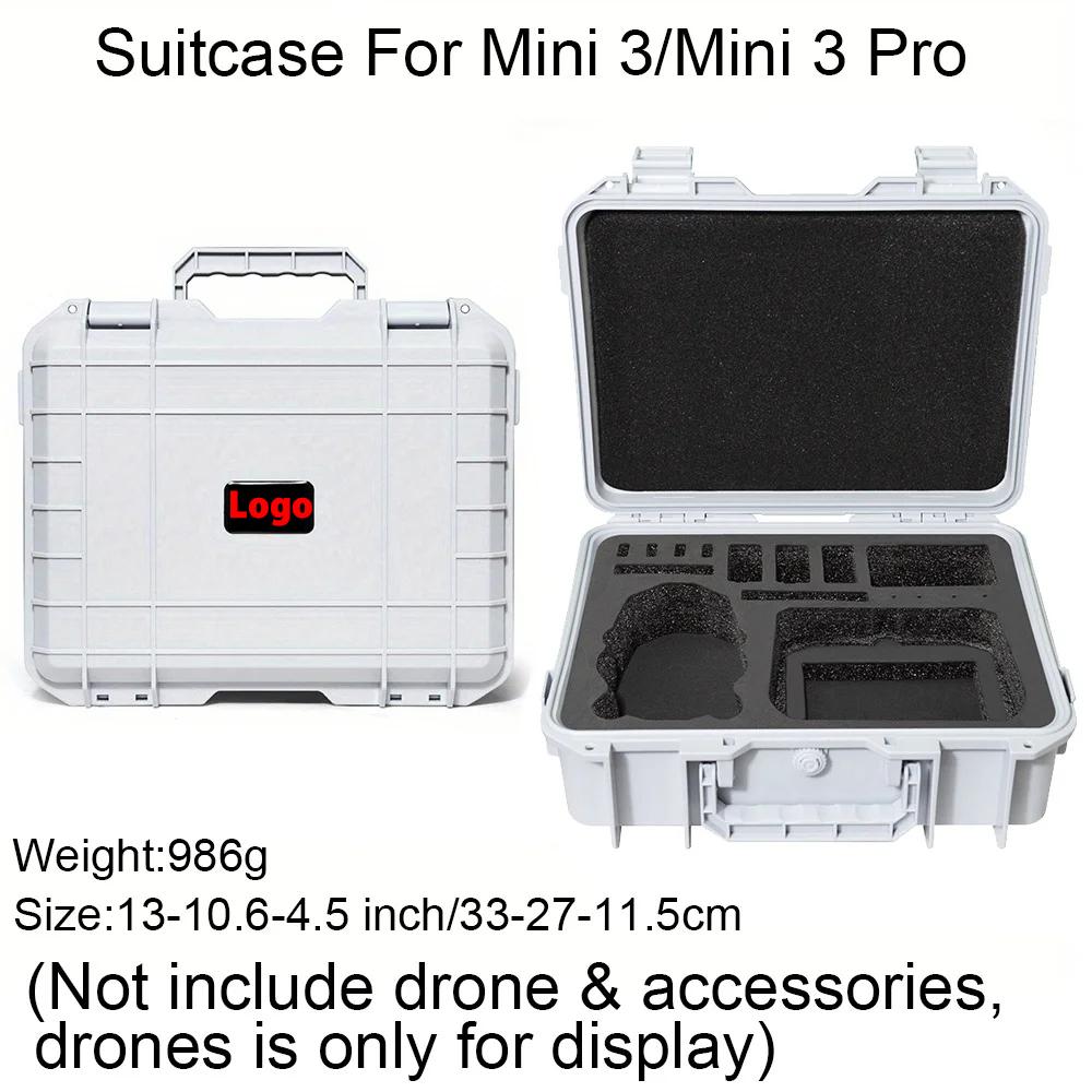 For DJI Mini 3/3Pro Case with Shoulder Strap, Mini3 Pro Explosion Proof Case,Hard Shell Mini 3 Pro Bag Portable Waterproof Box