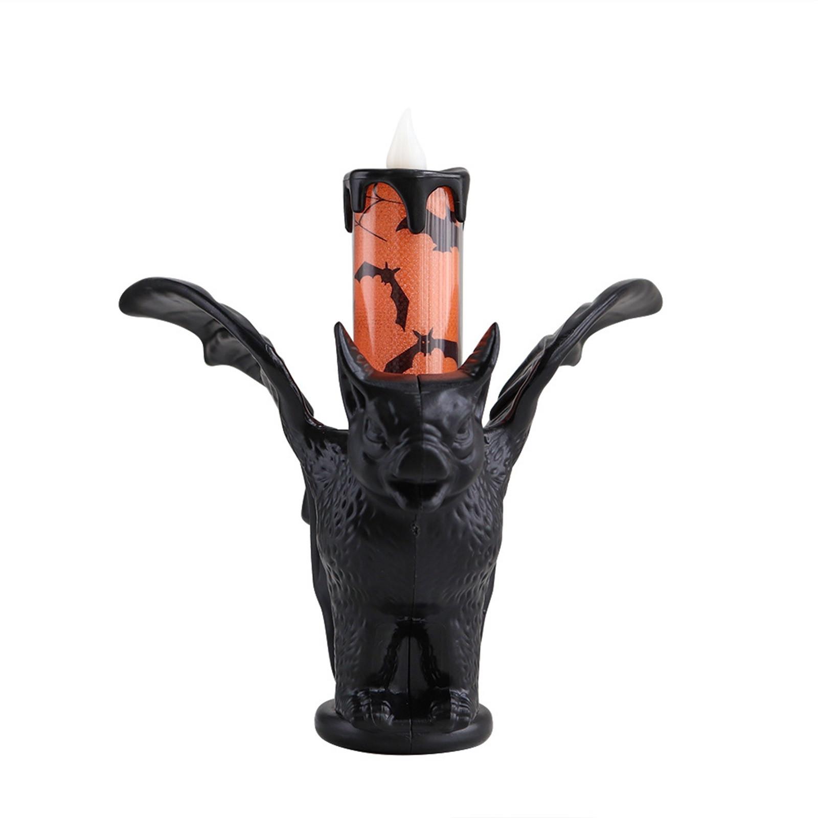 

Хэллоуин Тыква Фонарь/ Украшения ЛЕ Летучая мышь/ Электронный свет свечи Праздничные принадлежности Реквизит для оформления Настольный подсвечник Украшение One Size оранжевый