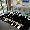 1Pc Rammstein Theme Printed Rectangle Carpet, Home Door Mat, Outdoor Travel Protection Carpet A2