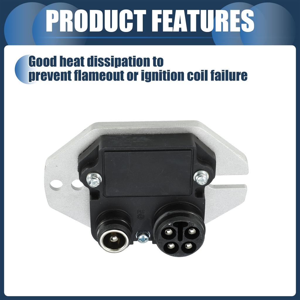 INFINAUTO Modul řízení zapalování pro Mercedes Benz 190E 1987-1988 Interní modul zapalování Řídicí jednotka č.0025459032 ABS Černý 1ks