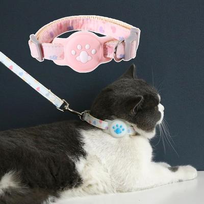 Silicone Pet Locator Collar Nylon Tracker Protective Cover New Dog Cat Collar for AirTag Pet