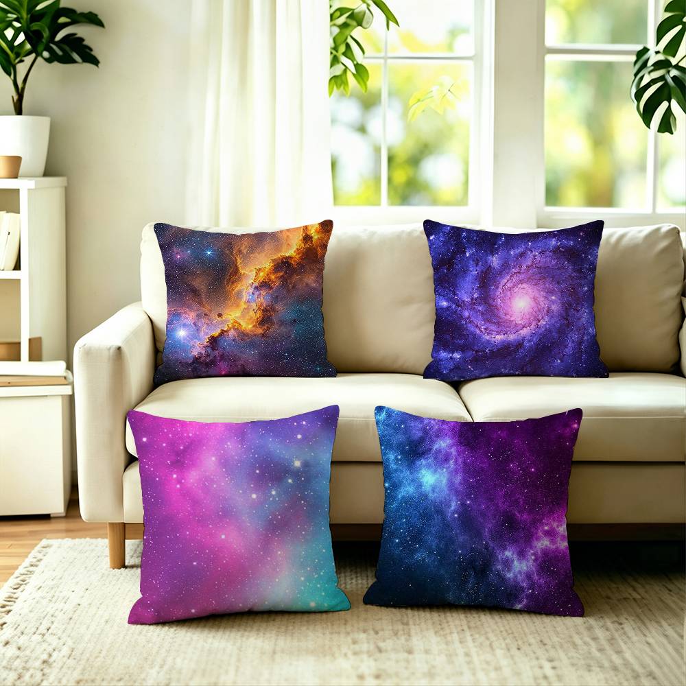 Minimalist Starry Sky Square DoubleSided printed Pillow Case Bedroom Bedside Pillow Sofa Cushion Cover