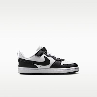 Nike Court Borough Low Recraft Black White (PS)