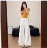 Womens High Waist Wide Leg Trousers Thin Ice Silk Loose Casual Pants