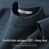 SNOWFLYING Men's 100% Merino Wool Crew Neck Sweater