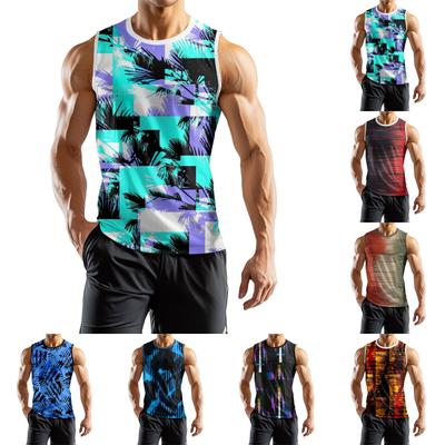 Men's Fashion Printed Sports Casual Sleeveless Vest