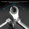 10mm Flare Nut Flex Gear Flex Head Ratchet Combination Flexible Head Gear Opening Cr V for and Air Conditioning Pipe Nuts 72-tooth Wrench, Wrench,