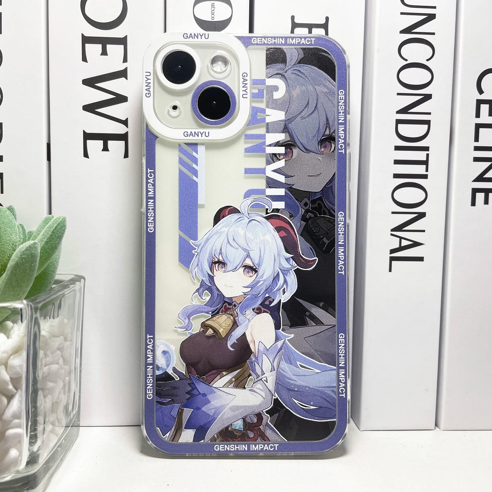 

Genshin Impact Phone Case For iPhone 11 12 13 14 15 16 Pro Max Plus Mini 7 8 SE X XS XR Kazuha Hutao Diluc Eula Fischl Ganyu iPhone 15