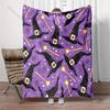 Wizard Hat Print Blanket Warm Soft Fluffy Kids and Adults Sofa Bed Throw Blanket Suitable Home Travel Camping Luxury Gifts