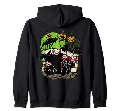 Disney 100 Pesadilla antes de Navidad Halloween Sudadera con cremallera de vampiro