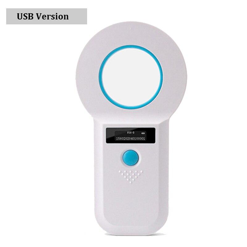 

134,2 кГц RFID-считыватель меток для животных 125K сканер микрочипов для домашних животных ISO11784/85/FDX-B/EMID микрочип для хранения данных домашних животных/собак/кошек/свиней 128