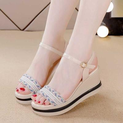 Woman Shoes Platform Wedges Heel Outdoor Wedge Waterproof Sandals for Women Roman Style Chic and Elegant Designer Daily Comfort