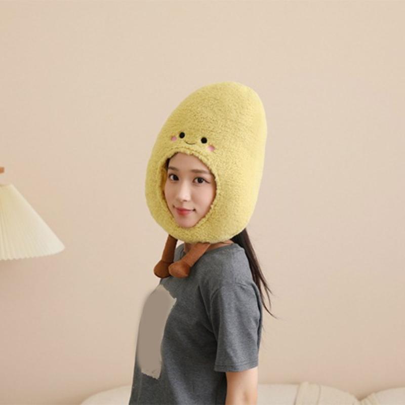 Lightweight Potato Costume Headpiece Adjustable Strap Photography Prop For Children Party Theme Role Play