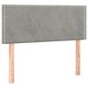 Vidaxl Bed Headboard, Light Gray, 100X5X78/88 Cm, Velvet