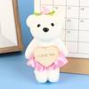 10pcs/set Foam Bear Bear Plush Foam Toys Plush Animal Cartoon Bouquet Doll  Valentine's Day
