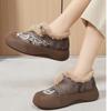 Cotton Shoes New Ethnic Style Embroidery and Velvet Thickened Mother Shoes Cloth Shoes Middle-aged and Elderly Boots