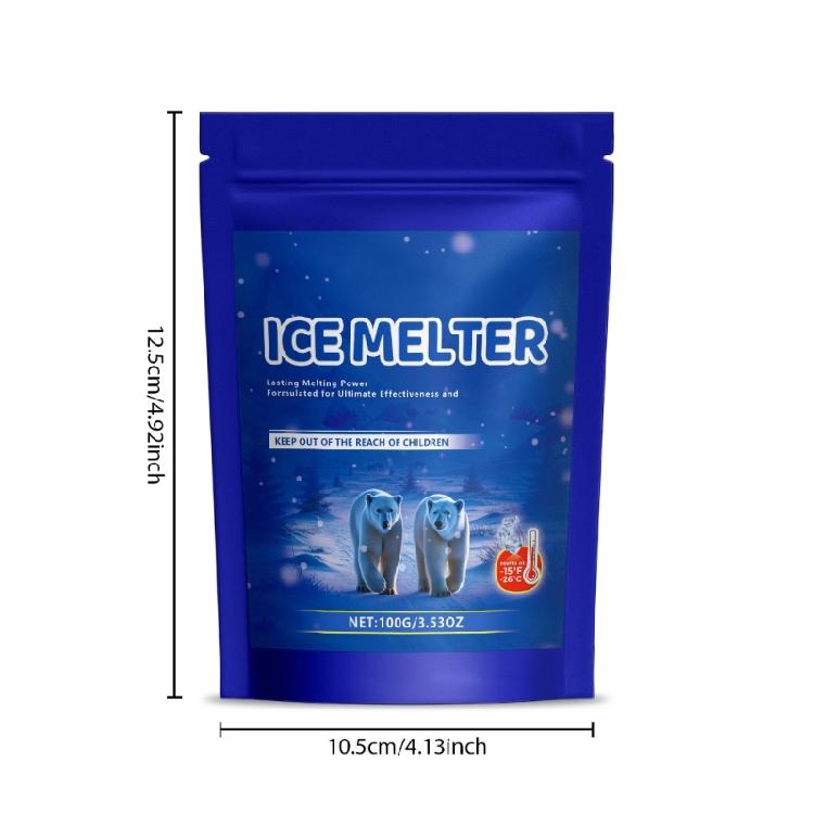Ice and Snow Melter Sodium Chloride Formulas Fast Acting Ice Melter Melting Ice on Sidewalks,Driveways,and Parking Lots