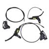 Four Piston Bike Hydraulic Brakes Set Universal Hydraulic Disc Brakes with Levers 160mm Rotors for Electric Bicycle